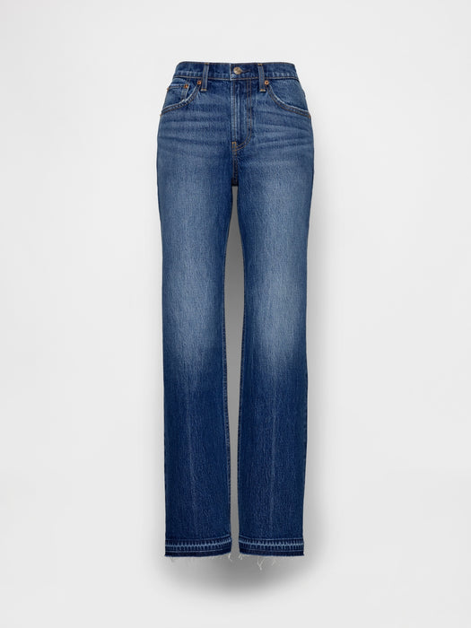 Mid Rise Relaxed Straight Jeans