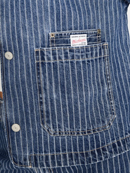 Cropped Jean Chore Jacket