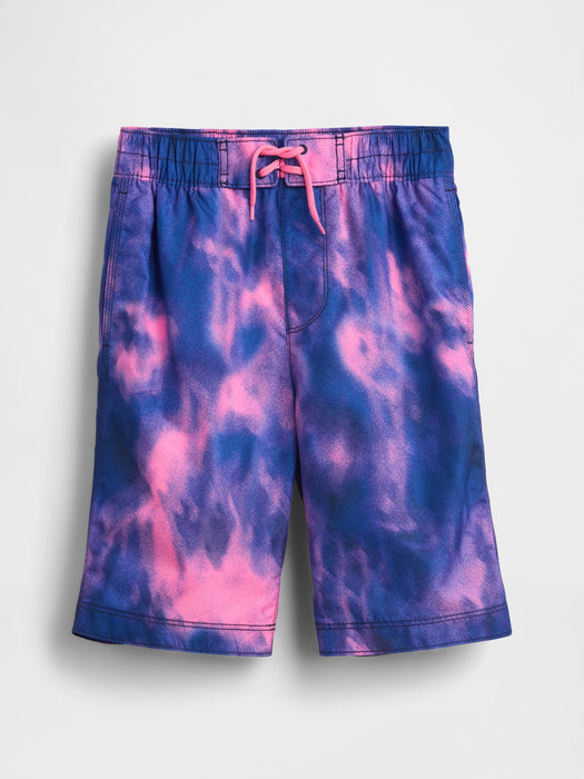 Kids 8" Recycled Swim Board Shorts