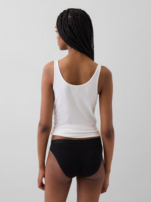 Organic Stretch Cotton Logo Bikini