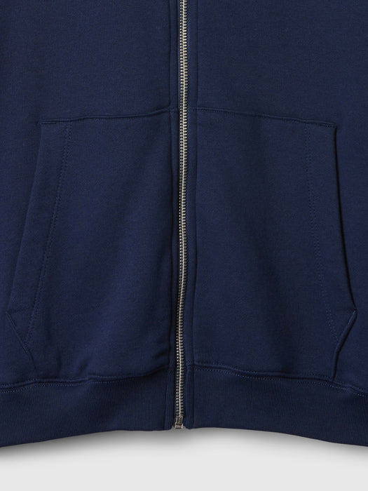 Erwachsener VintageSoft Relaxed Kapuzenpullover mit Reißverschluss