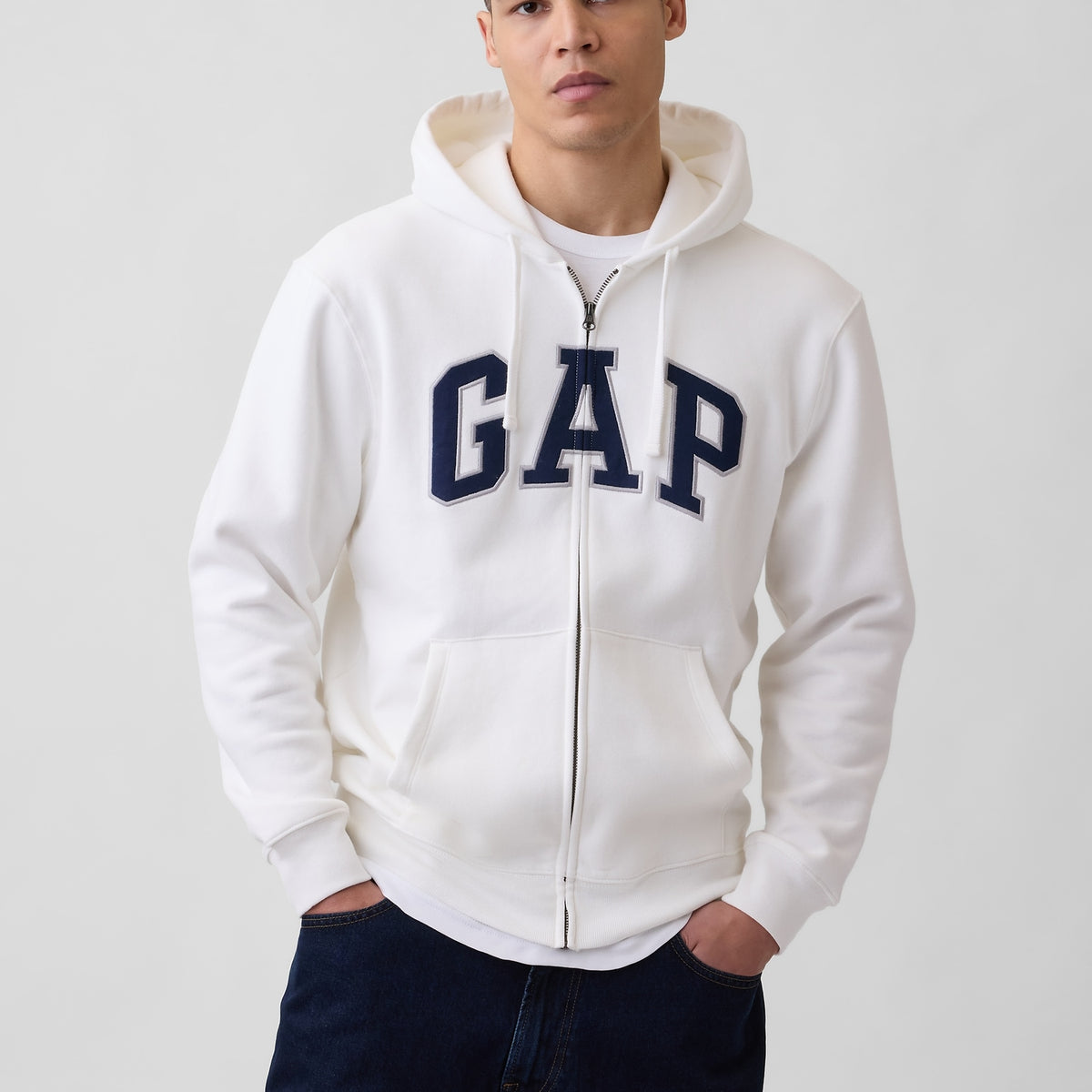 Adult VintageSoft Arch Logo Zip Hoodie — GAP (International)