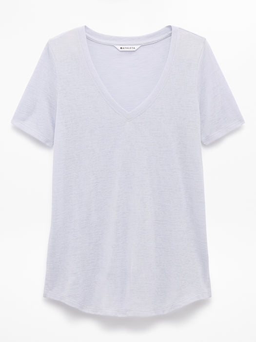 Breezy Scoop V-Neck Tee