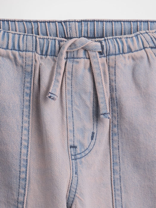 Kids Low Rise Easy Longline Denim Shorts