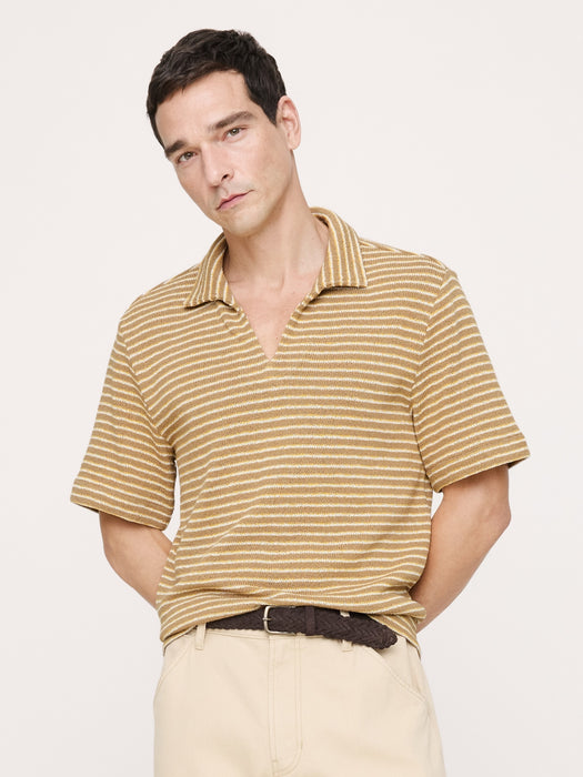 Relaxed-Fit Striped Polo