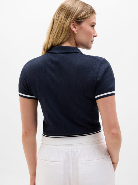 Seamless Polo Tee Sweater