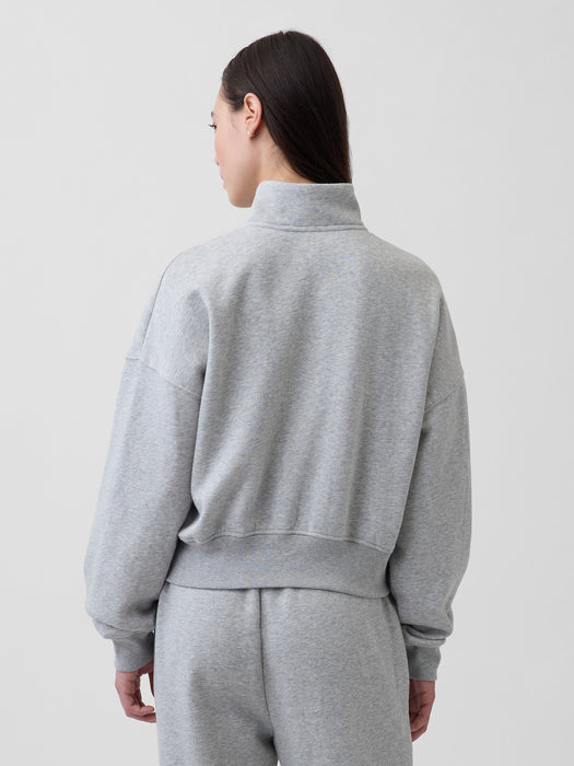VintageSoft Oversized Half-Zip Wedge Pullover