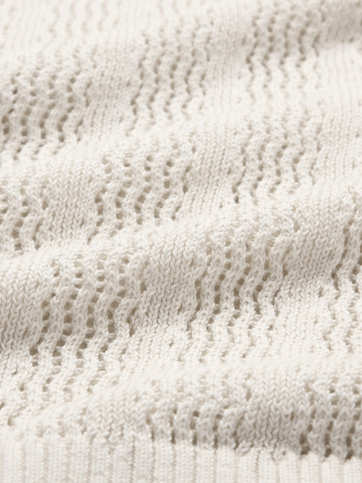 Cotton Zig-Zag Sweater Polo