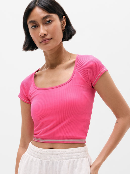 Recharge Seamless Open Back Tee