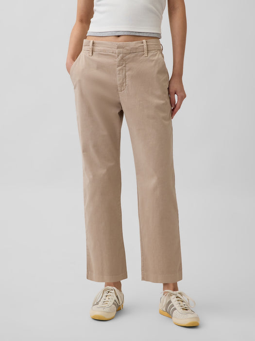 Mid Rise Khakis