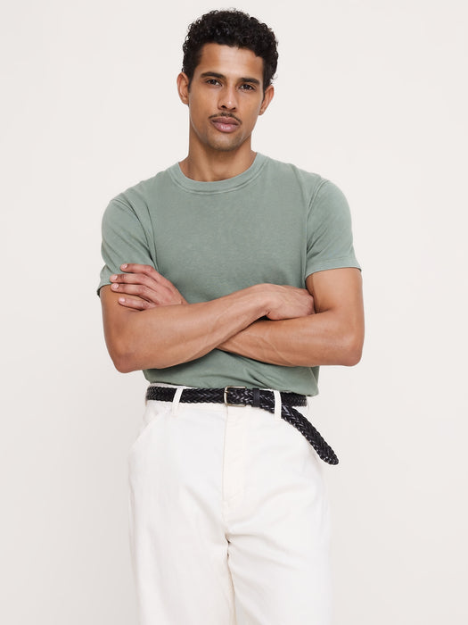 Midweight Cotton Slub Crew-Neck T-Shirt