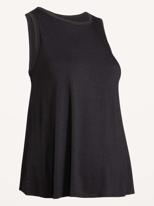 Maternity High-Neck Relaxed Tank Top
