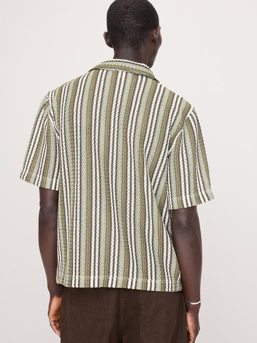 Textured Stripe Resort Shirt