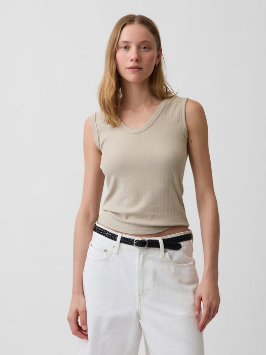 Variegated Rib Tank Top