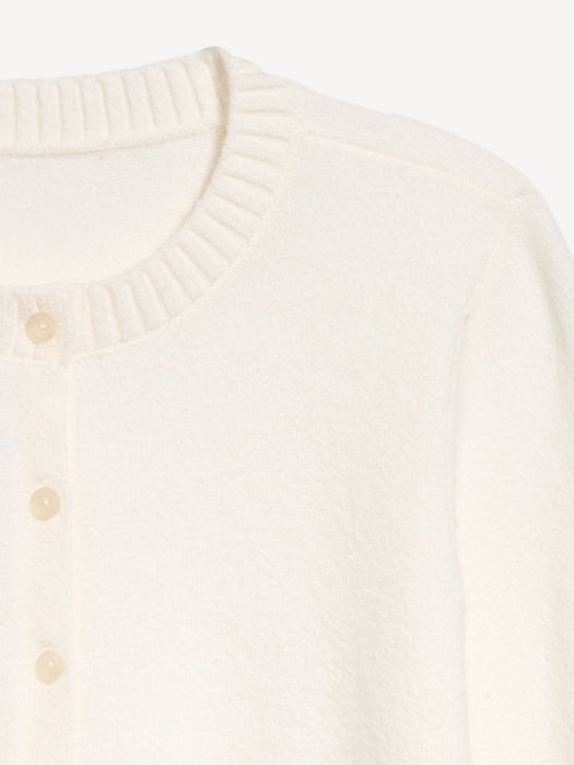 SoSoft Cropped Crew-Neck Cardigan