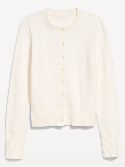 SoSoft Cropped Crew-Neck Cardigan