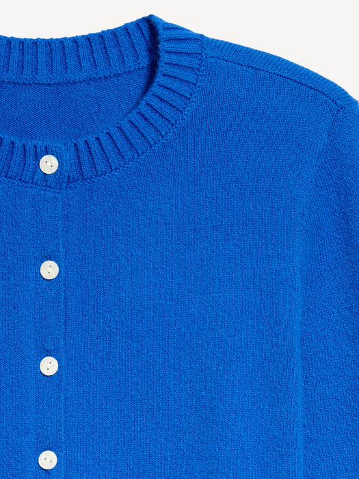 SoSoft Cropped Crew-Neck Cardigan