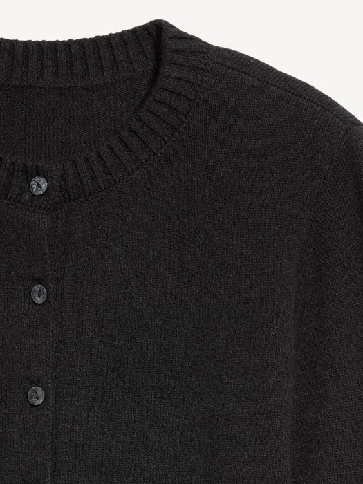 SoSoft Cropped Crew-Neck Cardigan