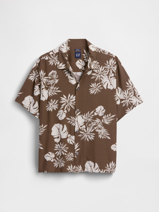 Relaxed Camp Collar Shirt