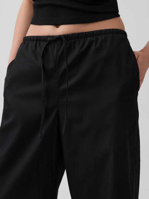Poplin Easy Barrel Pants