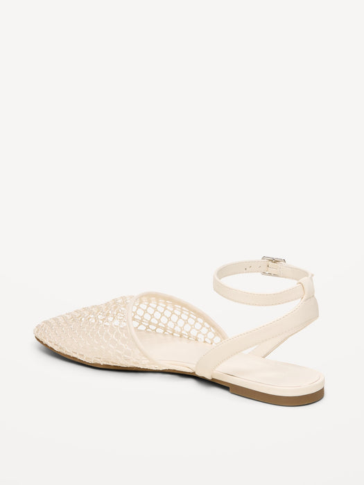 Raffia Slingback Flats for Women