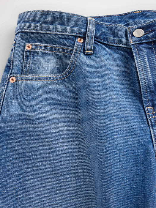 Low Rise Barrel Jeans
