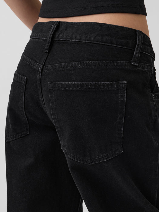 Low Rise Barrel Jeans