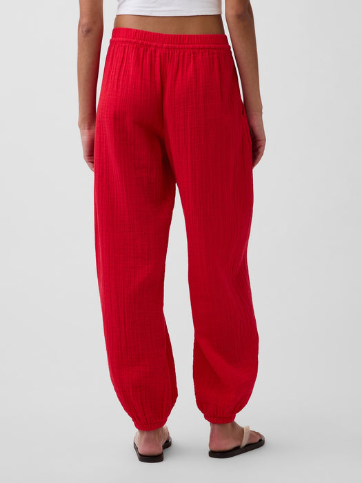 Cotton Gauze Easy Joggers