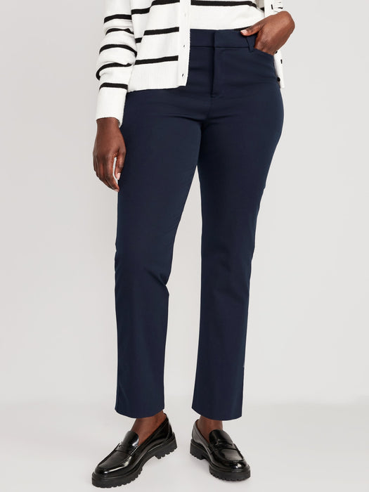 High-Waisted Pixie Straight Pants