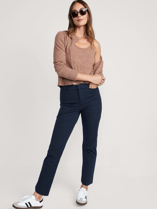 High-Waisted Pixie Straight Pants