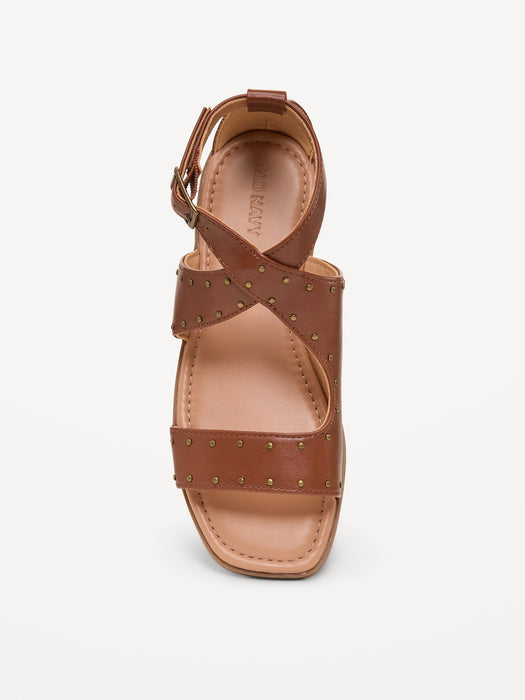 Faux-Leather Gladiator Sandals for Girls