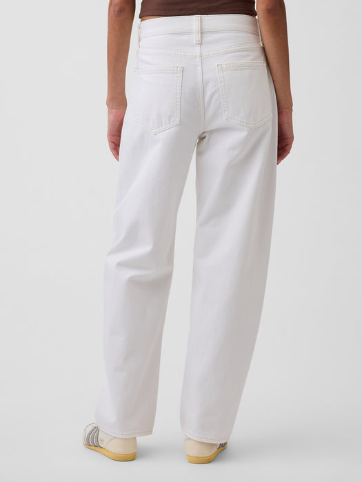 High Rise Barrel Jeans