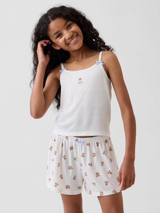 Kids Recycled Rib PJ Cami