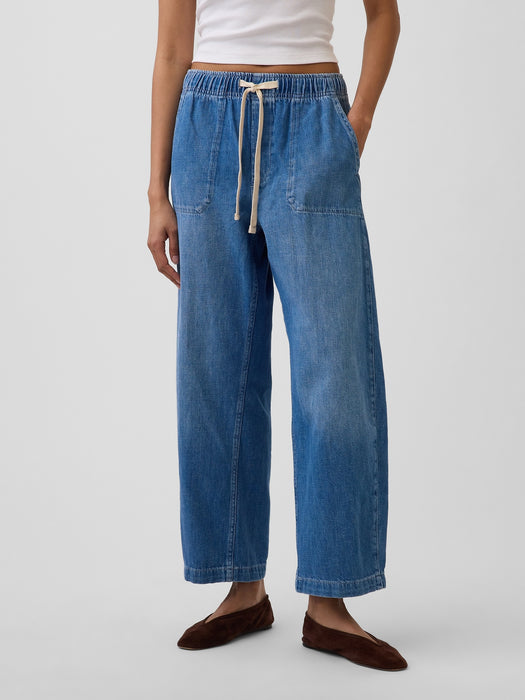 High Rise Easy Barrel Jeans
