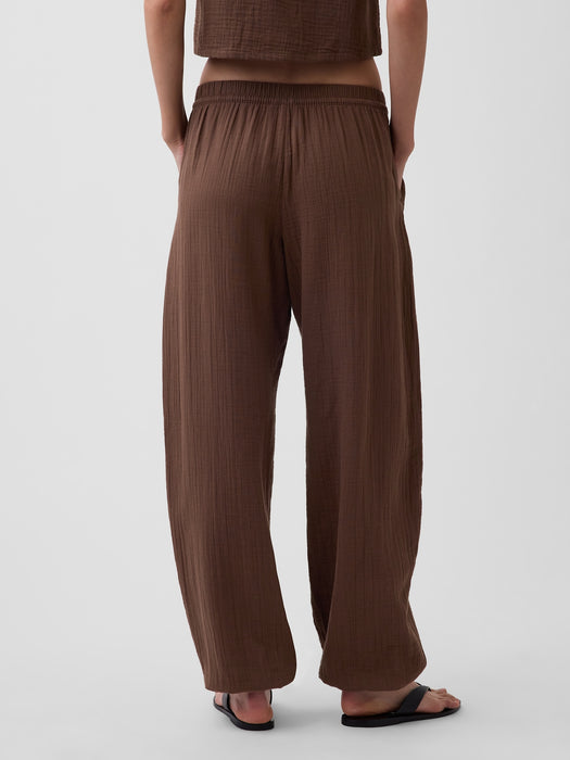 Cotton Gauze Easy Joggers