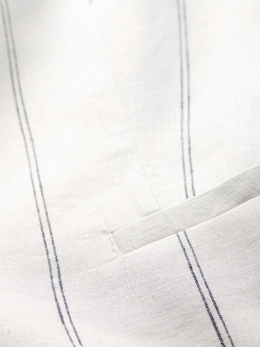 Linen-Blend Longline Vest