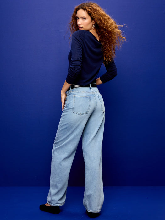 Low-Rise Loose Jeans