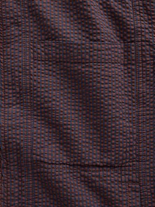 Seersucker Zip Shirt Jacket