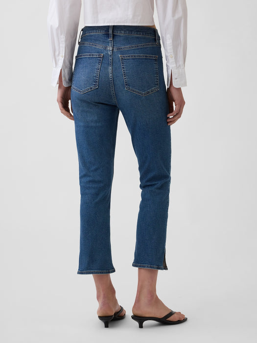 High Rise Capri Jeans