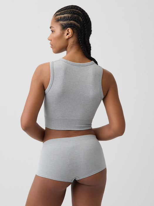 Seamless Rib Crop Tank Top
