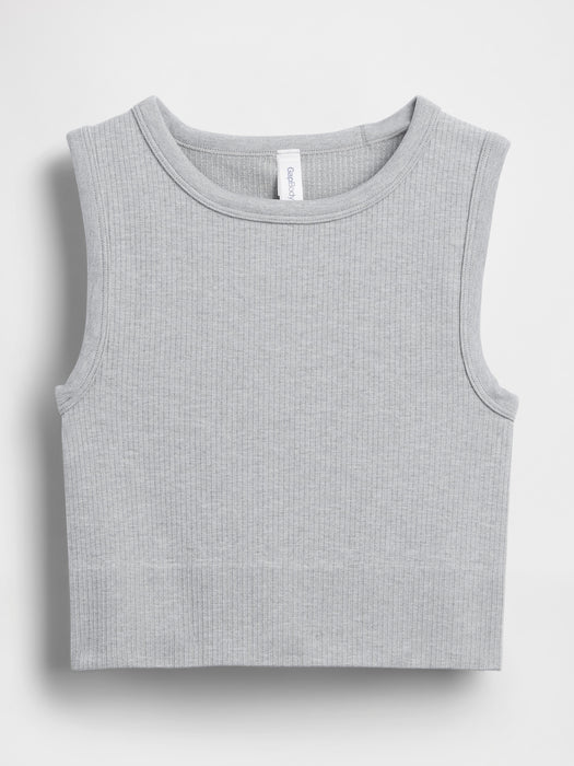 Seamless Rib Crop Tank Top