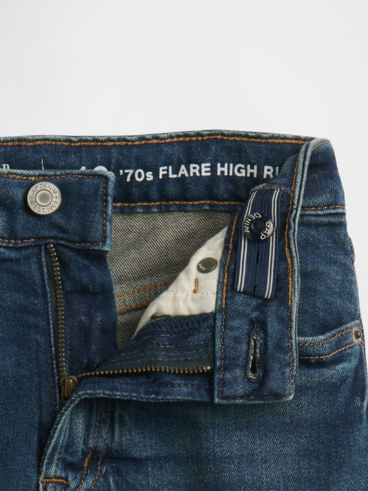 Kids High Rise '70s Flare Jeans