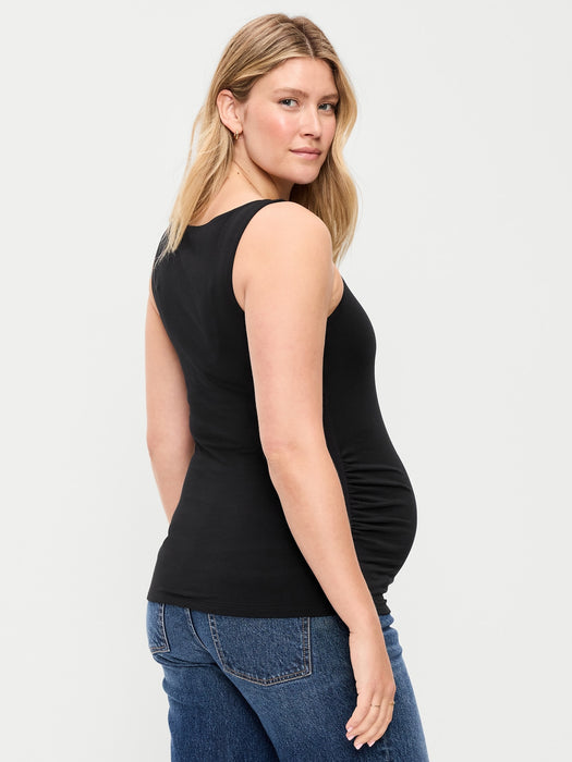 Maternity Hug Double-Layer Boat-Neck Top