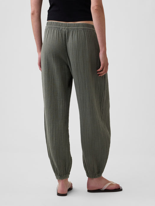 Cotton Gauze Easy Joggers