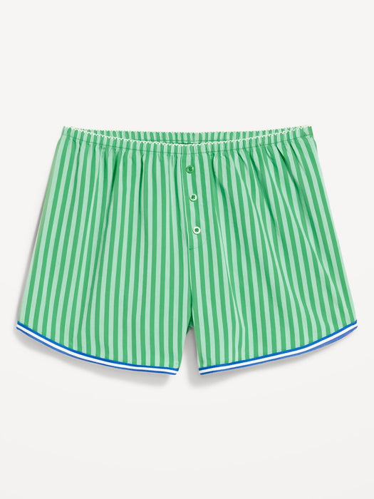 Classic Poplin Boxer Pajama Shorts
