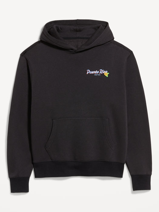 Logo-Graphic Popover Hoodie