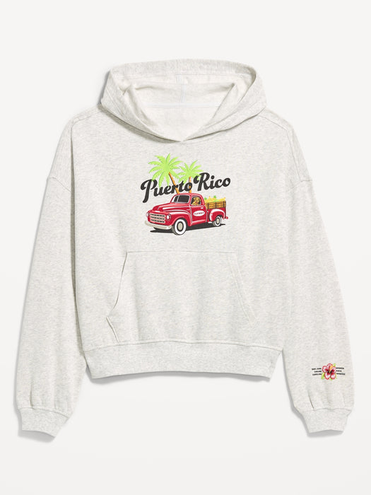 Oversized Pullover Graphic Hoodie Sweatshirt