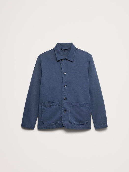 Italian Linen-Cotton Shirt Jacket