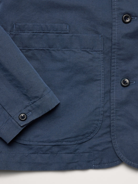 Italian Linen-Cotton Shirt Jacket