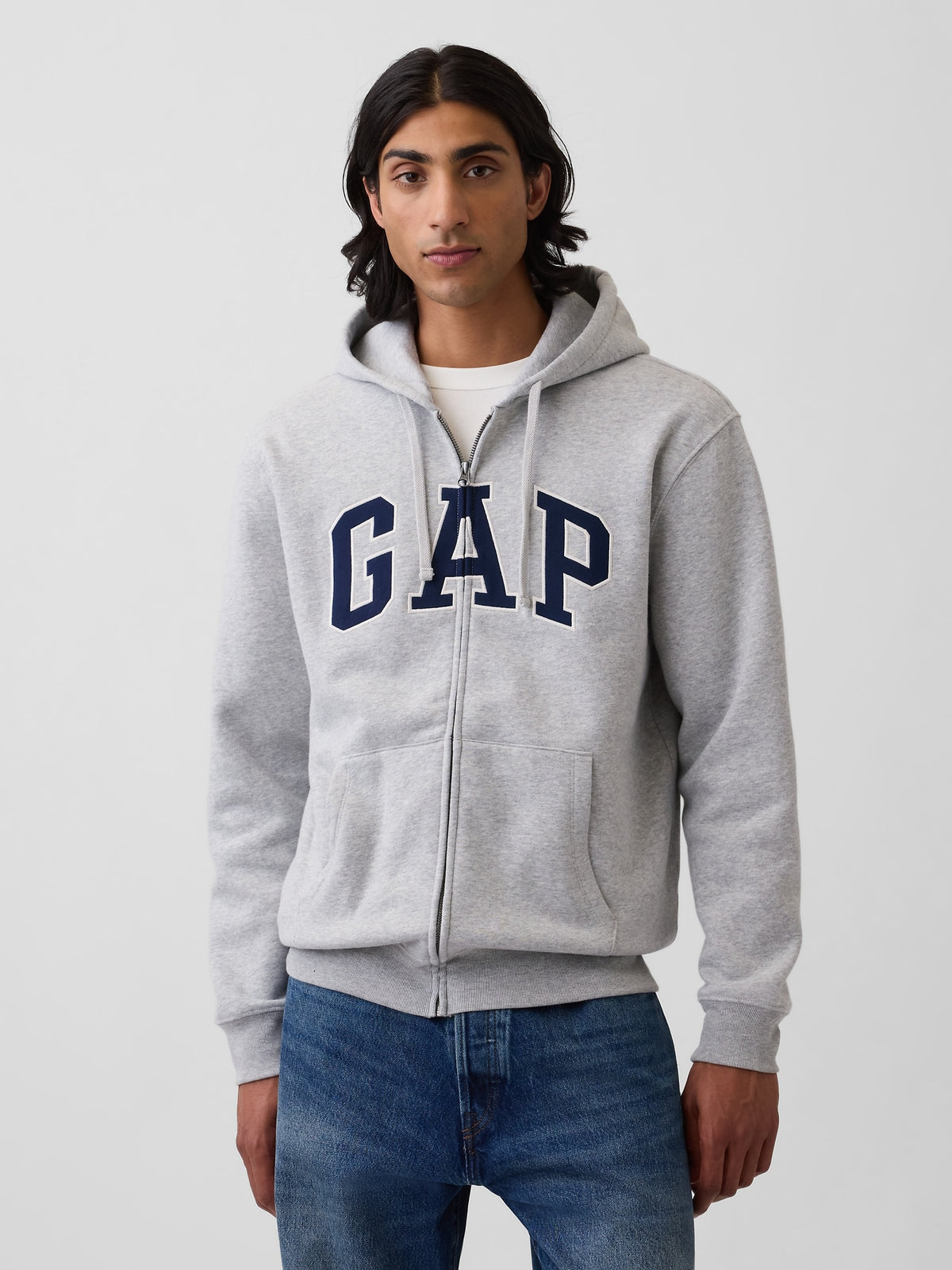 Adult VintageSoft Arch Logo Zip Hoodie — GAP (International)
